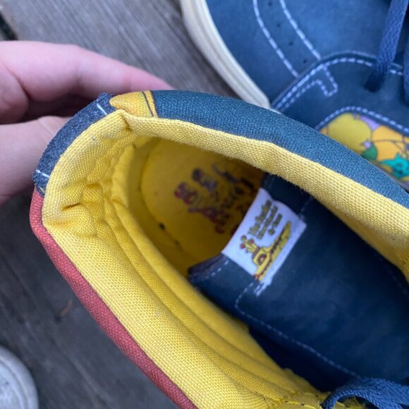RARE The Beatles X Vans Sk8 High Yellow Submarine With Box Size 11 - Picture 11 of 16